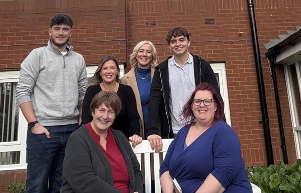 Photo of Ian Williams apprentices visiting Stonewater